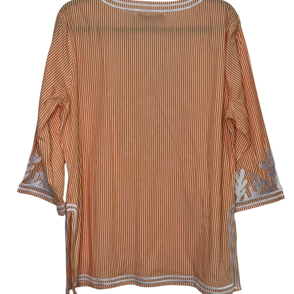 Gretchen Scott Tunic, The Reef Embroidered Top Blouse, EUC, Size XL - Picture 6 of 10